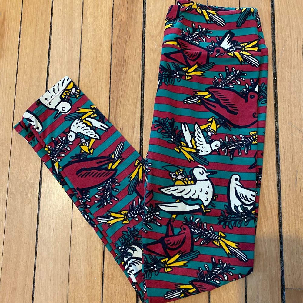 LuLaRoe OS Christmas Leggings